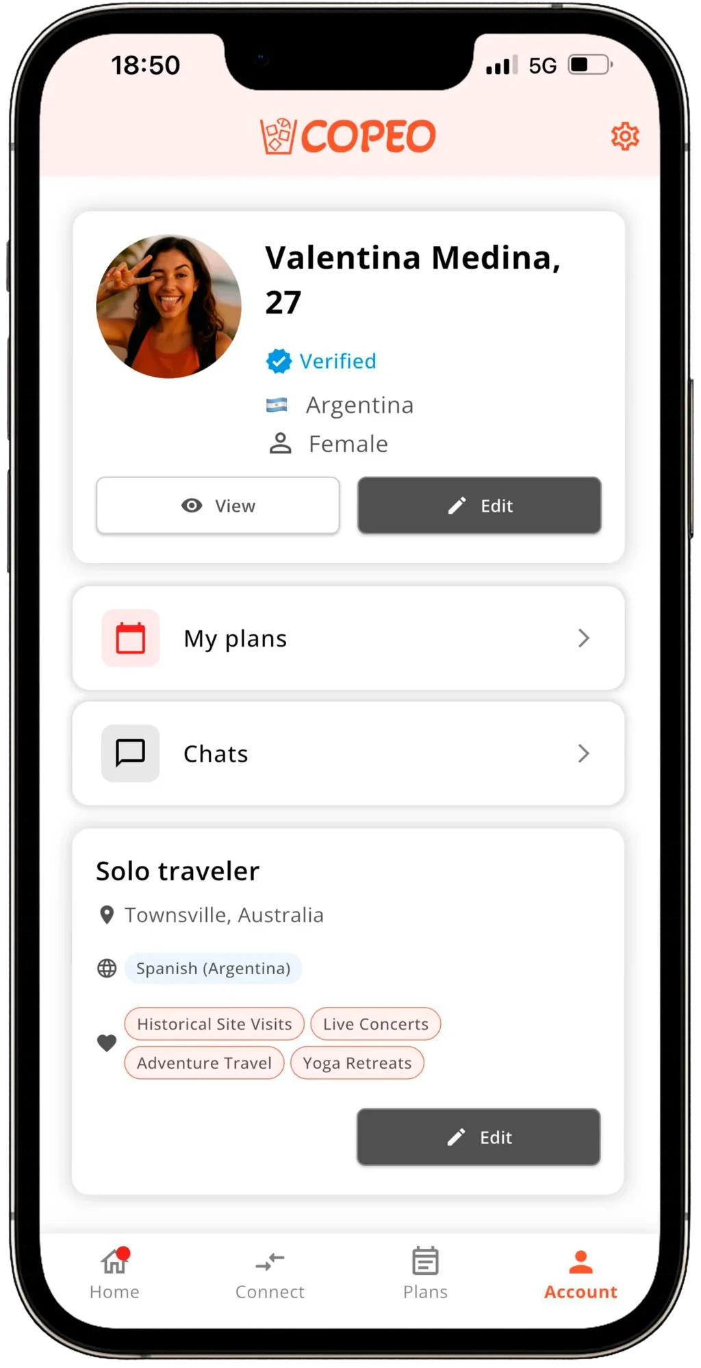 App para mochileros Australia